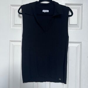Calvin Klein Black Ribbed Tank Top